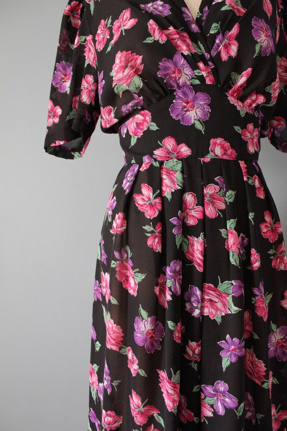 BOTANICAL day dress | 1940s inspired dress | cumm… - image 1