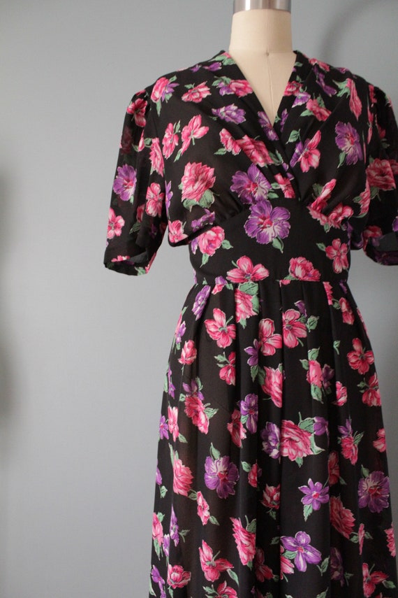 BOTANICAL day dress | 1940s inspired dress | cumm… - image 5