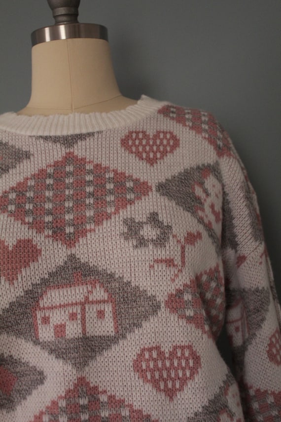 Houses and Bears sweater | vintage new old stock p