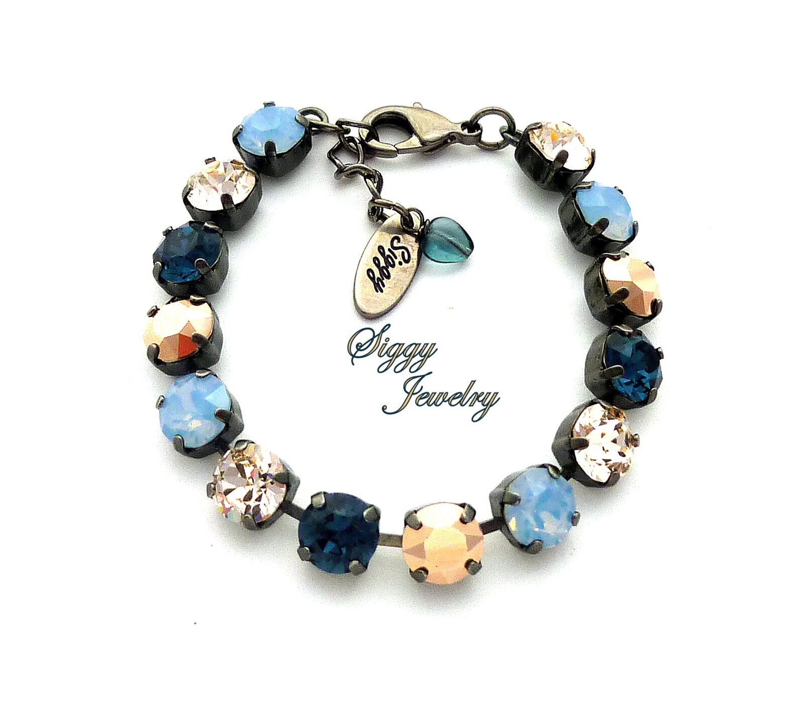 Austrian Crystal Accent Necklace with matching Earrings main image 1