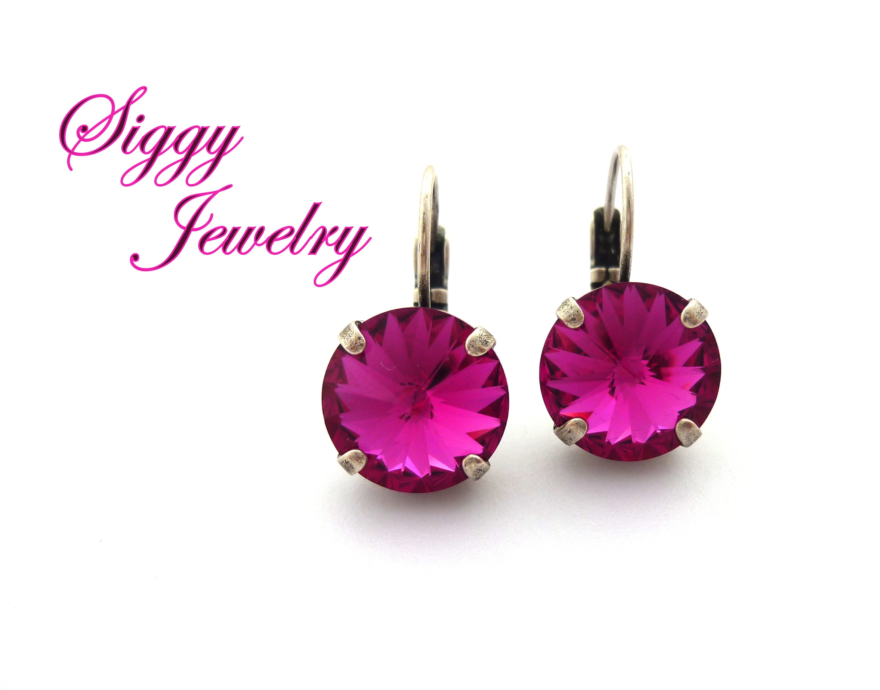 Genuine austrian crystal earrings sale