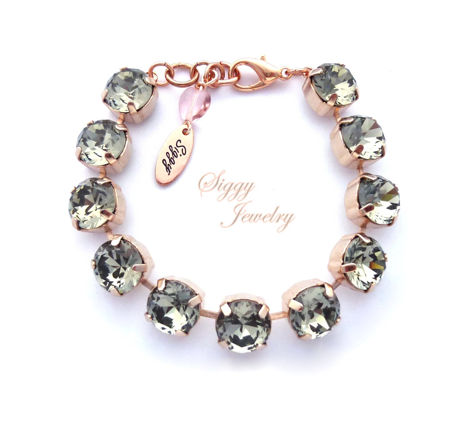 Crystal tennis bracelet necklace Clearance