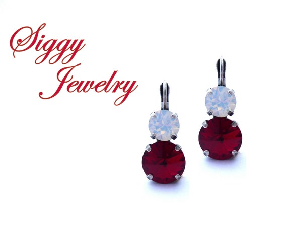 Double Drops in Red & White Double Drops in Red & White
