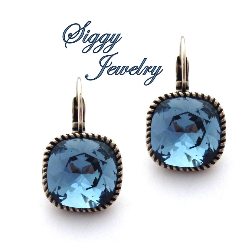 SIGI earrings (Blue x Yellow)