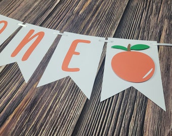 SALE! Little Cutie Banner - Orange Banner - Little Cutie Photo Prop - Little Cutie Happy Birthday Banner - Orange Party Decor