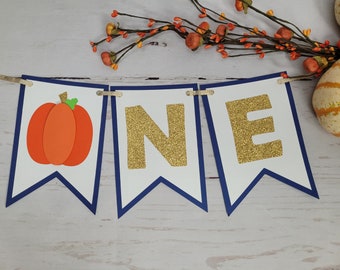 Pumpkin Banner - Pumpkin Birthday decor - Little Pumpkin Party - Age Banner - Pumpkin Decor - Pumpkin Birthday banner