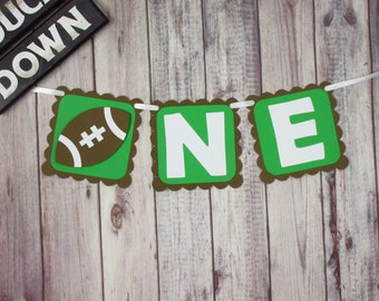 Football Age Banner - Football Party - Football Party Decor - Football Highchair Banner - Football Theme Banner