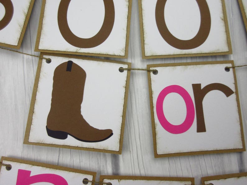 Boots or Bows Banner Boots or Bows Gender Reveal Decor | Etsy