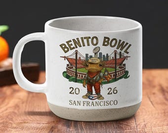 Benito Bowl 2026 Pottery Mugs, Football Fan Mugs, Puerto Rico Football Fan Gift,