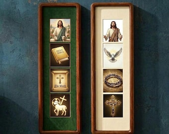 Wooden Photo Booth Frame, Photobooth Frame for Photo Strip Prints, Jesus Christian Photo, Cutsom Photo Gift