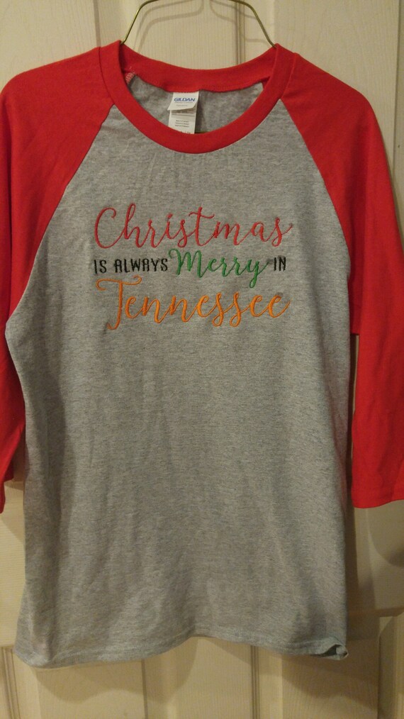 Tennessee Christmas Tee Shirt | Etsy