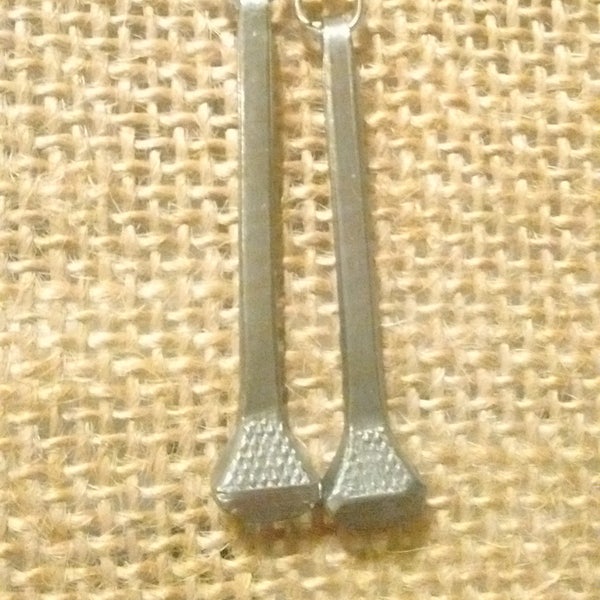 Horseshoe nail earrings