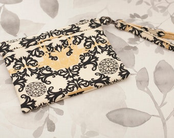 Organic Canvas Wristlet and Makeup Bag