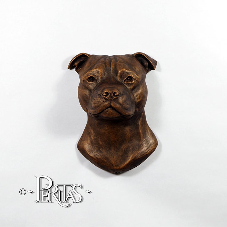 staffordshire bull terrier sculpture