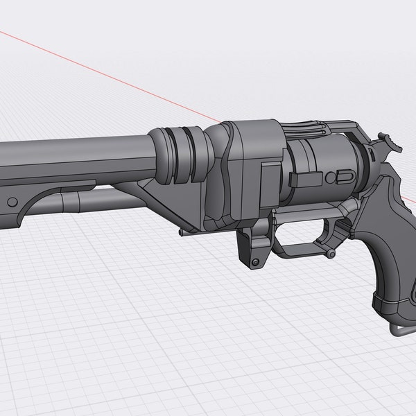 FS-21 "Reloadable" STL File - Prop Blaster for Cosplay, Prop Display, or Fun