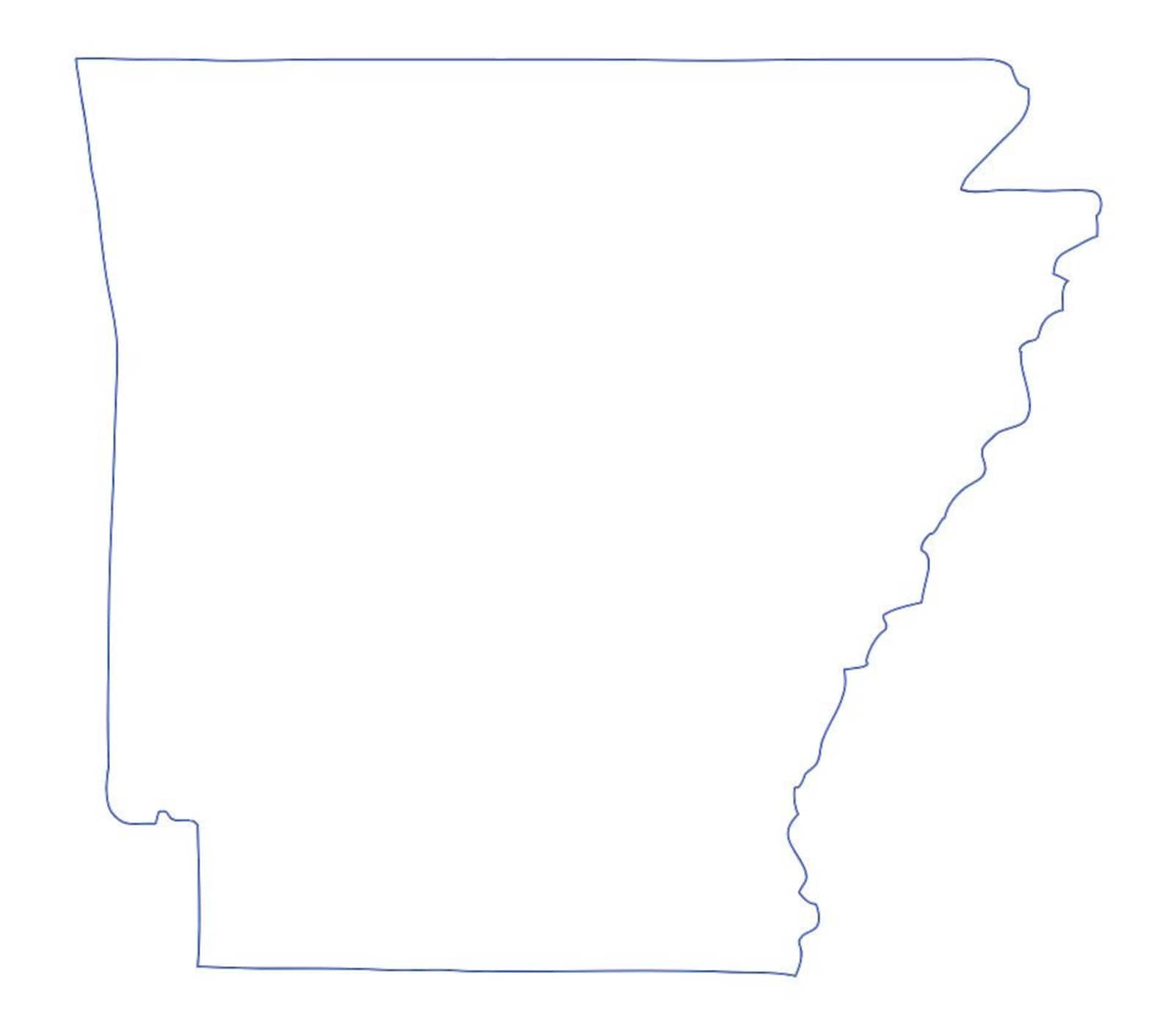 Arkansas State Outline SVG Vector File Etsy UK
