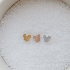 Stainless Steel Mickey Mouse Earrings: Theme Park Jewelry
