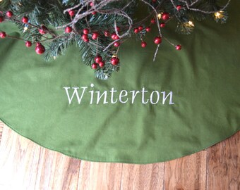 More Colors Personalized Christmas Tree Skirt More Colors Personalized Christmas Tree Skirt