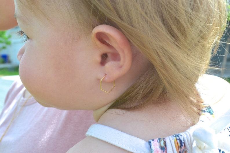 14k Gold Filled Little Girl Earrings Earrings For Toddlers Etsy