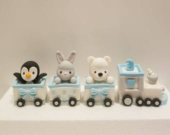 Winter Train Cake Topper