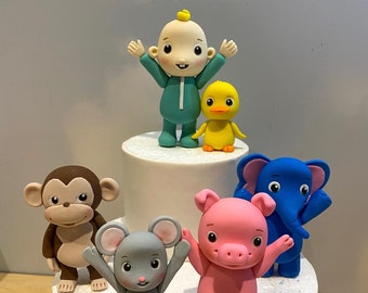 Cocomelon Pepe Pig Mochi Monkey Ello Elephant Jj Celebration Etsy