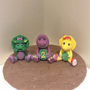 Barney and Friends  Inspired Fondant Cake Topper
