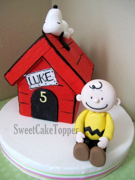 Snoopy House Inspired Fondant Cake Topper Handmade Edible Etsy