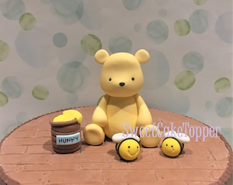 Classic Pooh Inspired Fondant Cake Topper