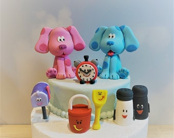 Blues Clues Characters Fondant Cake Topper