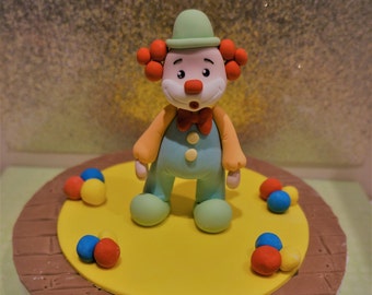 4" Clown Cake Topper