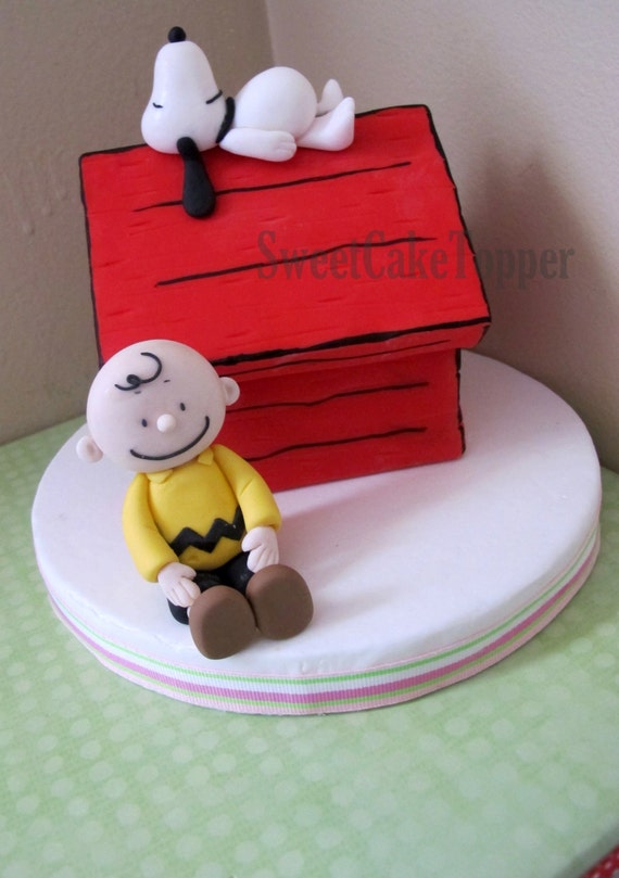 Snoopy House Inspired Fondant Cake Topper Handmade Edible Etsy