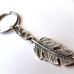 Metal Feather Keychain - Fall Keychain