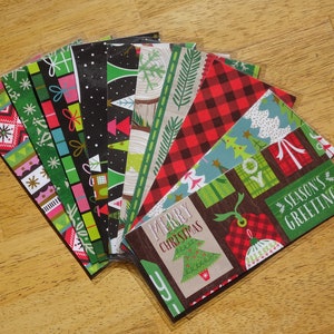 10 Cash Envelopes -  Christmas - Laminated Envelopes - Cash Budgeting Envelopes