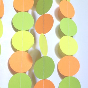 Birthday Party Paper Garland - Citrus - Neon