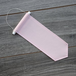 Mini Long Pin Banner Enamel Pin Display Pick Your Color Light Pink, Light Blue and Gray image 3