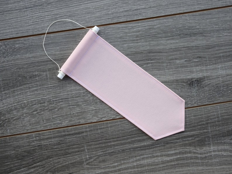 Mini Long Pin Banner Enamel Pin Display Pick Your Color Light Pink, Light Blue and Gray image 3