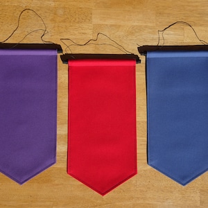Large Long Pin Banner - Enamel Pin Display - Pick Your Color!