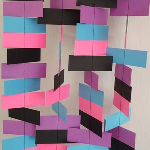 Rectangle Paper Garland PICK YOUR COLORS image 6