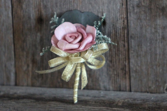 Maria Rose Keepsake Pin On Corsage, Customizable