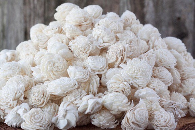 Bulk Miniature Chorki Sola Flowers Flower Value Pack of mini chorki Sola Flowers Balsa Wood Flowers DIY SET OF 500 Wood Sola Flowers