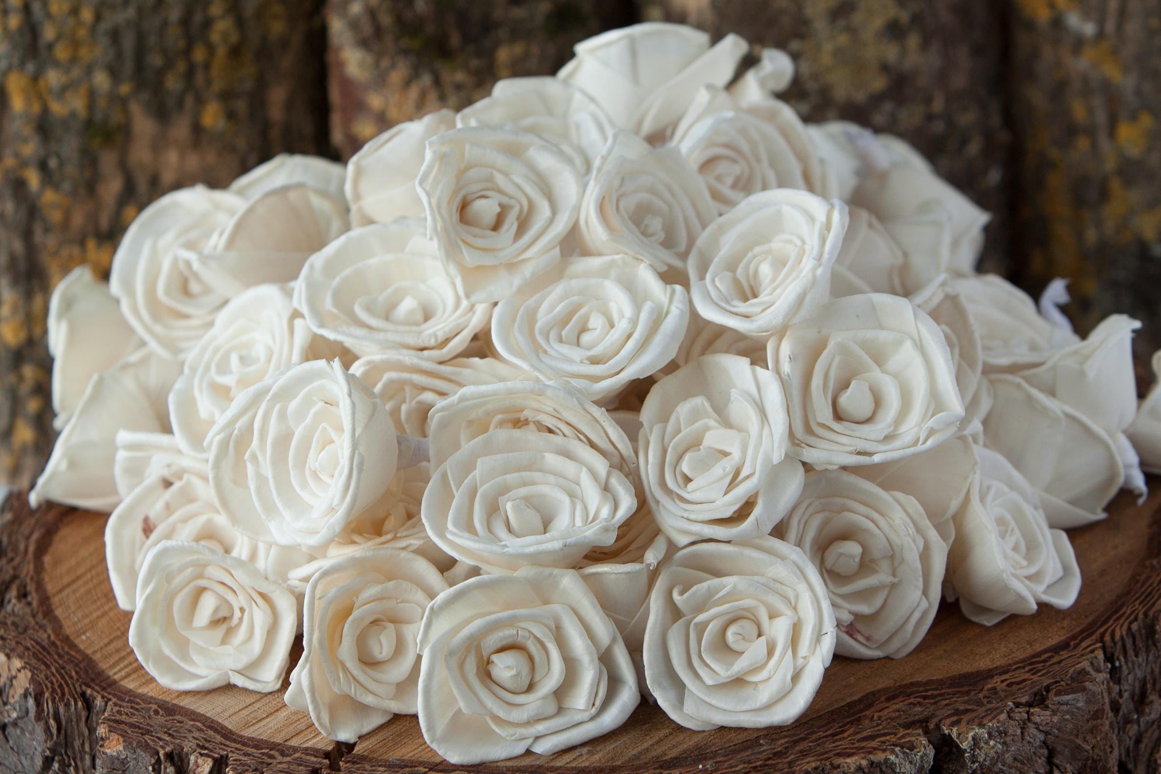 Bulk Classic Rose Sola Flowers SET OF 100 , Value Pack of Rose Sola