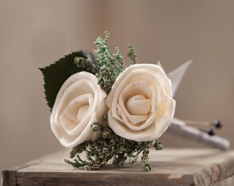 Miniature Rose Sola Flower Boutonniere