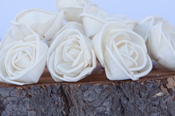 Rosebud Sola Flowers - Set of 100