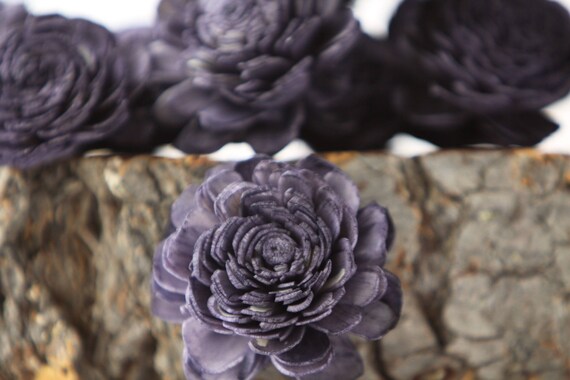 Navy Belly Sola Flowers - SET OF 30