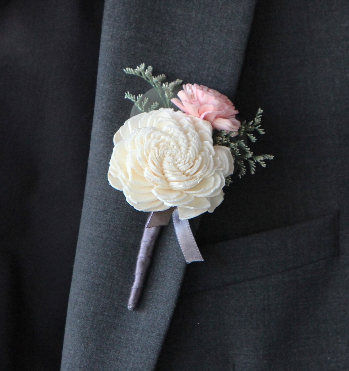DirectFloral. Oasis 1.5 Lomey Boutonniere Pins - Pewter