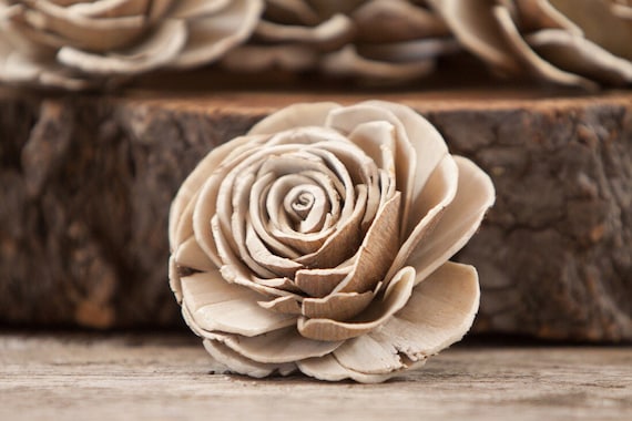 Natural Beauty Rose Sola Flowers - Set of 50