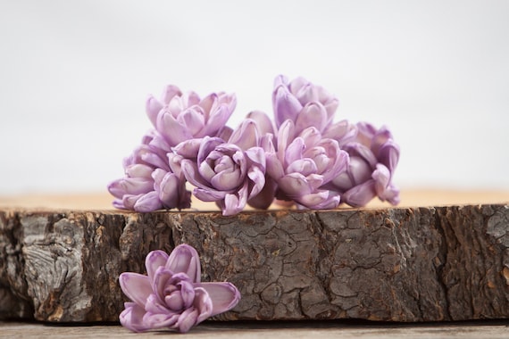 Lavender Solar Sola Flowers - Set of 20