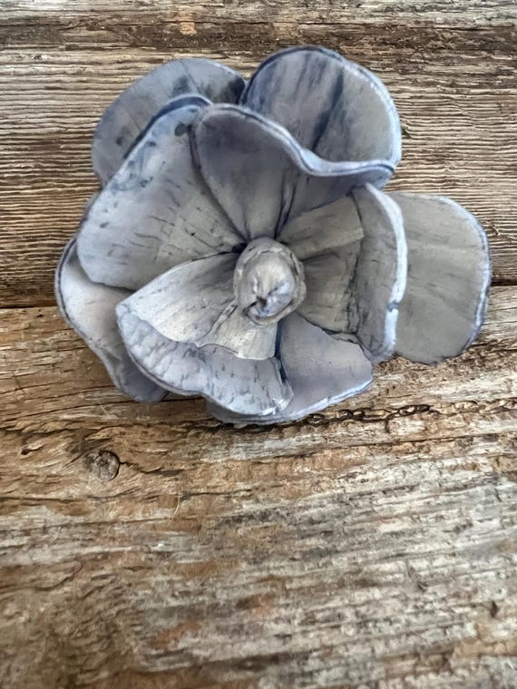 Steel Blue/Grey Sola Magnolia Flowers - SET OF 70
