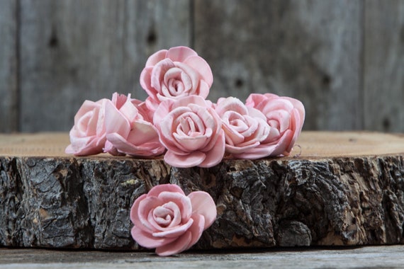 Blush Pink Marhia Rose Sola Flowers - Set of 10