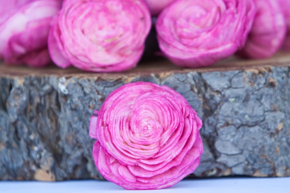 Hot Pink Sola Shell Flowers - SET OF 20
